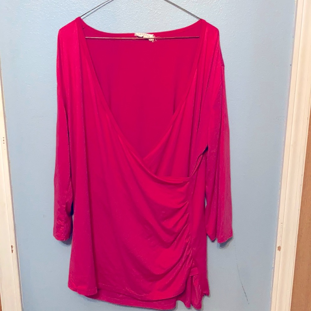 Cute pink ruched top